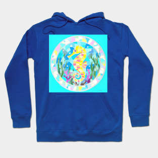 Seahorse in mosaic Hoodie